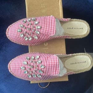 Embellished mules. Size 10